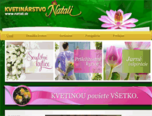 Tablet Screenshot of natali.sk